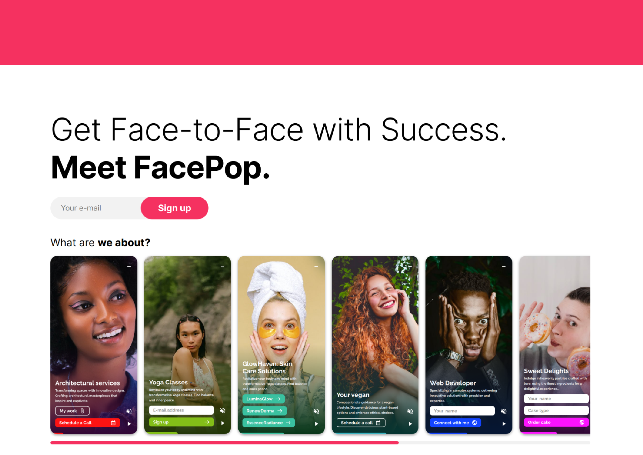 FacePop - Get Face-to-Face with Success